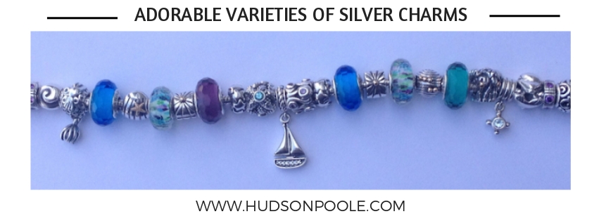 Adorable Varieties of Silver Charms from Hudson Poole