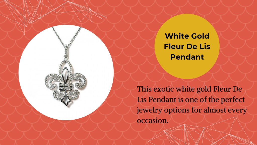 White_Gold_Fleur_De_Lis_Pendant