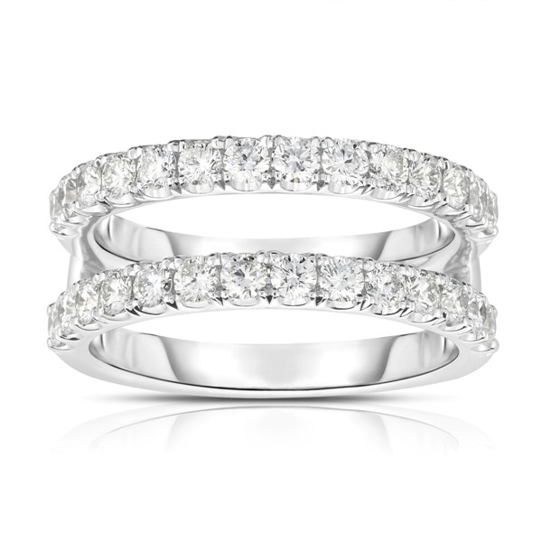 14K White Gold Diamond Ring Jacket