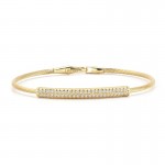14K Yellow Gold Pavã© Diamond Bar Bracelet