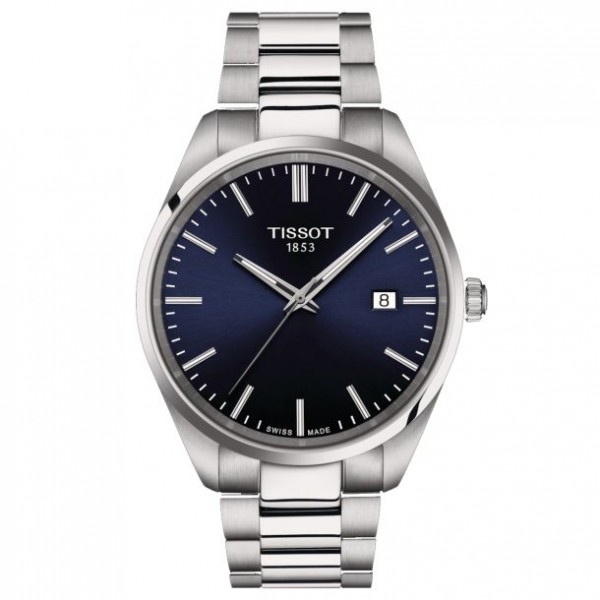 Tissot 40mm PR100 Stainless Steel with Blue Dial