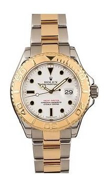 ROLEX  *PRE-OWNED* YACHTMASTER 18KY AND STAINLESS