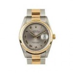 ROLEX  *PRE-OWNED* DATEJUST 18KY AND STAINLESS