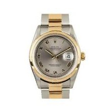 ROLEX  *PRE-OWNED* DATEJUST 18KY AND STAINLESS
