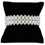 Braided Akoya Pearl Bracelet With 14K Yellow Gold Buckle Clasp