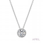 April Birthstone Necklace