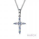 March Birthstone Necklace