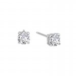 1 Ct Tw Stud Earrings