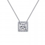 Sterling Silver .76Ctw Created Neck18