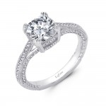 Round Engagement Ring
