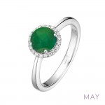 May Birthstone Ring