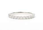 14K White Gold .37Ctw Diamond Band