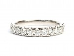 14K WHITE GOLD DIAMOND BAND