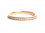 14K ROSE GOLD DIAMOND BAND
