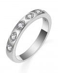 14K WHITE GOLD DIAMOND BAND
