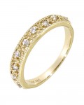 14K YELLOW GOLD DIAMOND BAND
