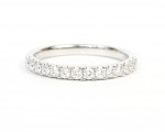 14K WHITE GOLD DIAMOND  BAND