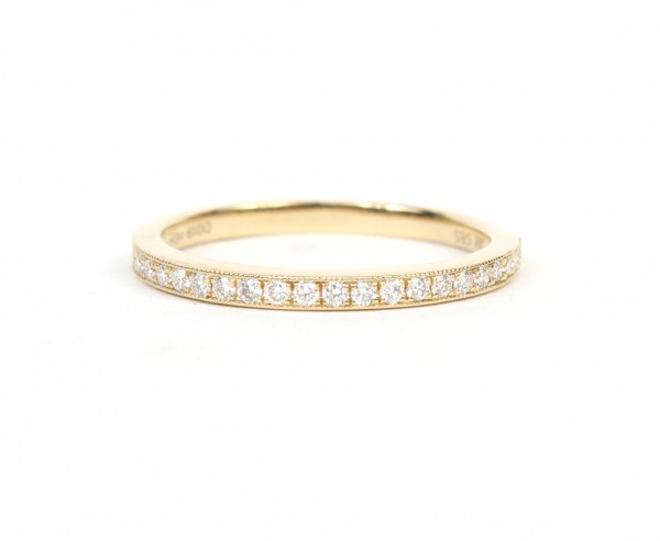 14K YELLOW GOLD DIAMOND BAND