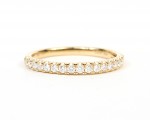 18K YELLOW GOLD DIAMOND BAND