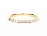 14K YELLOW GOLD DIAMOND BAND