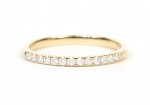 14K YELLOW GOLD DIAMOND BAND