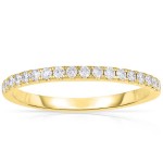 14K YELLOW GOLD DIAMOND BAND