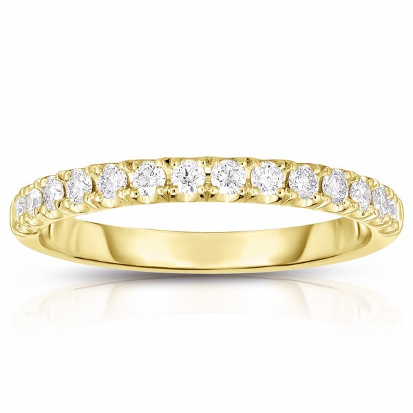14K YELLOW GOLD .30CTW DIAMOND BAND