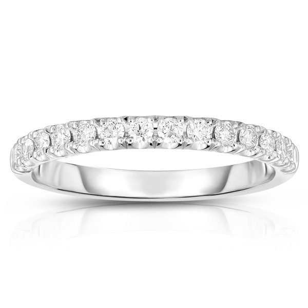 14K WHITE GOLD DIAMOND BAND