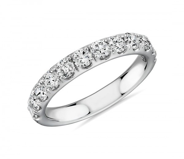 14K WHITE GOLD 1.00CTW DIAMOND BAND