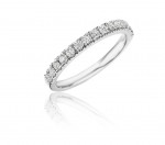 14K WHITE GOLD DIAMOND BAND .50CTW
