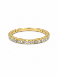 18K YELLOW GOLD DIAMOND BAND