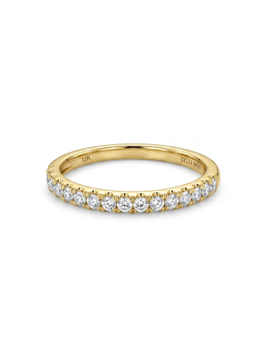 14K YELLOW GOLD DIAMOND BAND