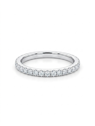 14K WHITE GOLD DIAMOND BAND