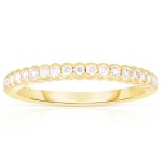 14K YELLOW GOLD DIAMOND BAND