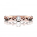 18K Rose Gold Martin Flyer De Beers Forevermark Diamond Ring