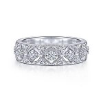 14K White Gold 0.32 Ctw Diamond Ring