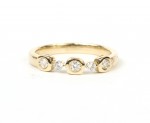 14K YELLOW GOLD DIAMOND STACKABLE BAND