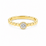 14K YELLOW GOLD DIAMOND RING