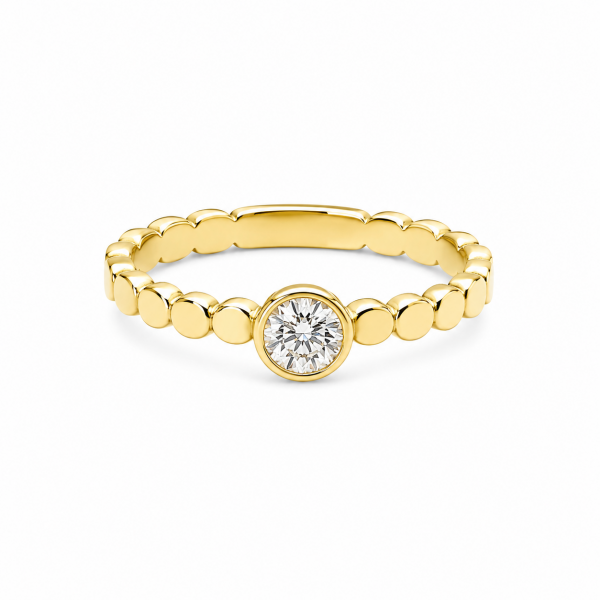 14K YELLOW GOLD DIAMOND RING