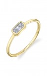 14K YELLLOW GOLD BAGUETTE DIAMOND RING