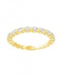 14K Yellow Gold .35Ctw Diamond Stackable Band