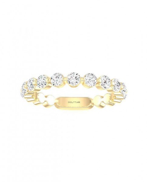 14K Yellow Gold .75Ctw Diamond Stackable