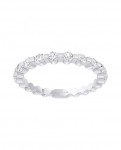14K White Gold .35Ctw Diamond Stackable Ring