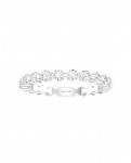 14K White Gold .50Ctw Diamond Stackable Band
