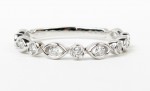 14K White Gold .24Ctw Diamond Band