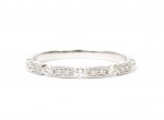 14K WHITE GOLD .17CTW DIAMOND STACKABLE BAND