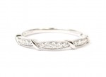 14K WHITE GOLD .13CTW DIAMOND STACKABLE BAND