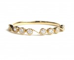 14K YELLOW GOLD DIAMOND STACKABLE BAND