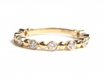14K YELLOW GOLD DIAMOND STACKABLE BAND