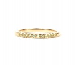 14K YELLOW 1.5MM PERIDOT STACKABLE BAND